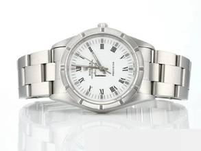 Thumbnail von Rolex Air King 34mm Edelstahl Automatik 14010 Medium Stahl Damen Stainless Steel Oyster-band White Dial