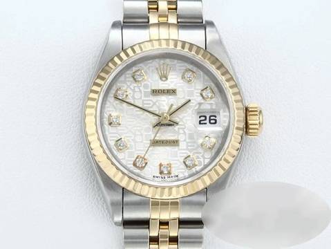  Rolex Lady-Datejust Edelstahl Gelbgold 750 Diamanten Automatik Stainless Steel 18kt Yellow Gold Stahl Jubilé-band Chronometer Oyster 