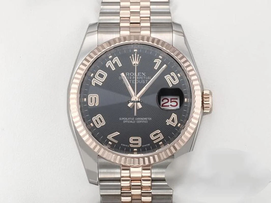 Rolex Datejust 36 36mm 116231 2018 Stahl Rosegold 750 Automatik Gold