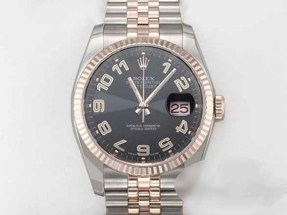  Rolex Datejust 36 36mm 116231 2018 Stahl Rosegold 750 Automatik Gold 