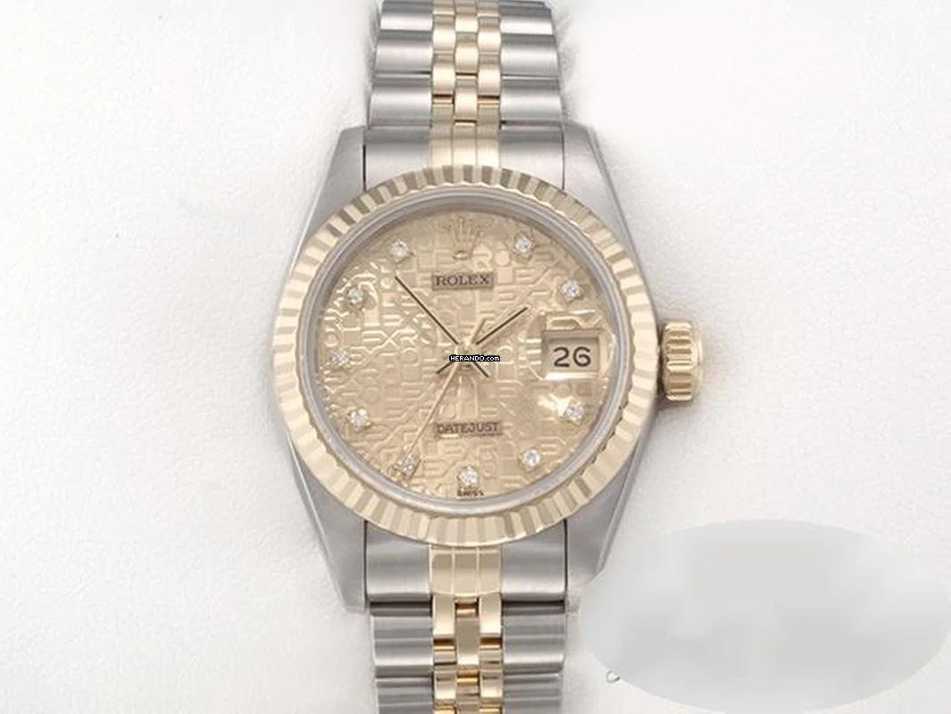Rolex Lady-Datejust Edelstahl Gelbgold 750 Diamanten Automatik Gold Stahl Damen