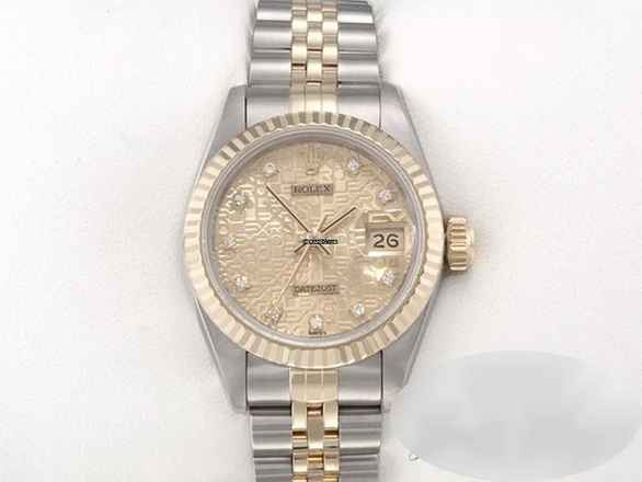  Rolex Lady-Datejust Edelstahl Gelbgold 750 Diamanten Automatik Gold Stahl Damen 