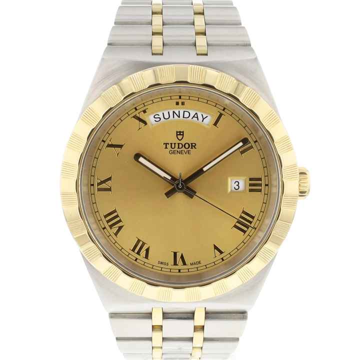  Tudor Royal Day-Date Steel Gold Roman Dial 