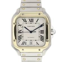 Thumbnail von Cartier Santos Large Automatic Steel Gold