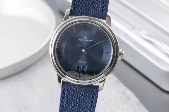  Blancpain Villeret 18k Weissgold Automatik Ref. 6850-1540-55 B&P 