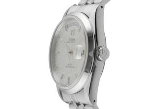 Thumbnail von Tudor Prince Date Day Linen Dial Edelstahl Automatik Herrenuhr Ref. 76200