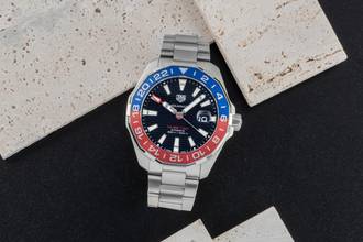 Thumbnail von TAG Heuer Aquaracer 300M GMT Automatik Stahl Ref. WAY201F.BA0927 B&P 2019