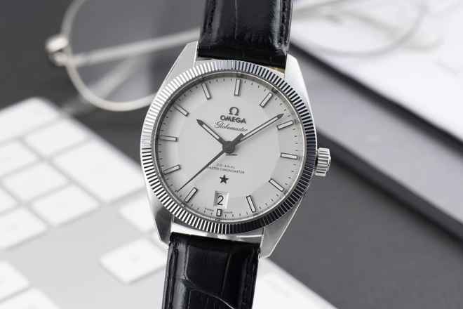  Omega Globemaster Constellation Globemaster Automatik Stahl Ref. 130.33.39.21.02.001 B&P 