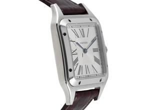 Thumbnail von Cartier Santos Dumont Edelstahl Herrenuhr Ref. WSSA0022 Box & Papiere