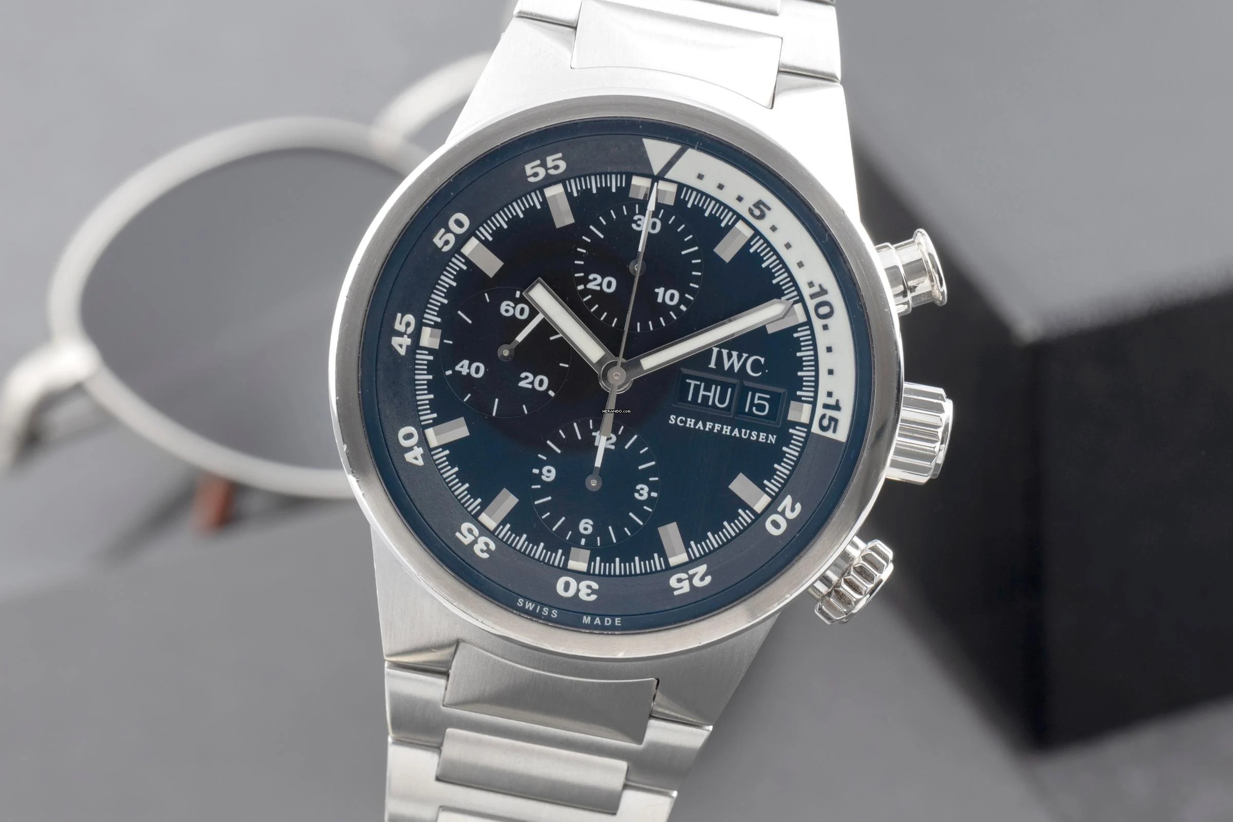 IWC Aquatimer Chronograph Stahl Automatik Herrenuhr Ref. IW371928 Papiere 