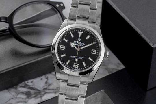  Rolex Explorer 40 Oyster Edelstahl Automatik Herrenuhr Ref. 224270 