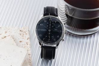 Thumbnail von IWC Portugieser Chronograph Automatik Stahl Herrenuhr Ref. IW371438 B&P 2015