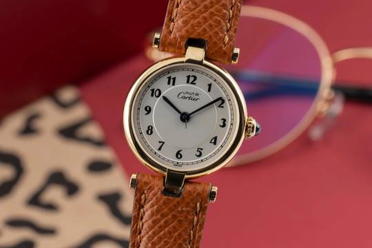  Cartier Vendome must Vendome Louis Cartier SM Vermeil 925 Silber Ref. W1005354 