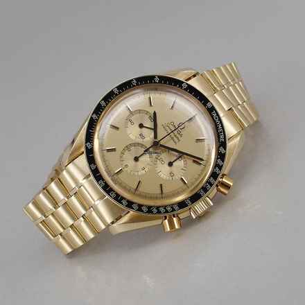  Omega Speedmaster Professional Moonwatch Apollo XI Moonwatch Handaufzug 18k Gold Limited Edition Full Set 