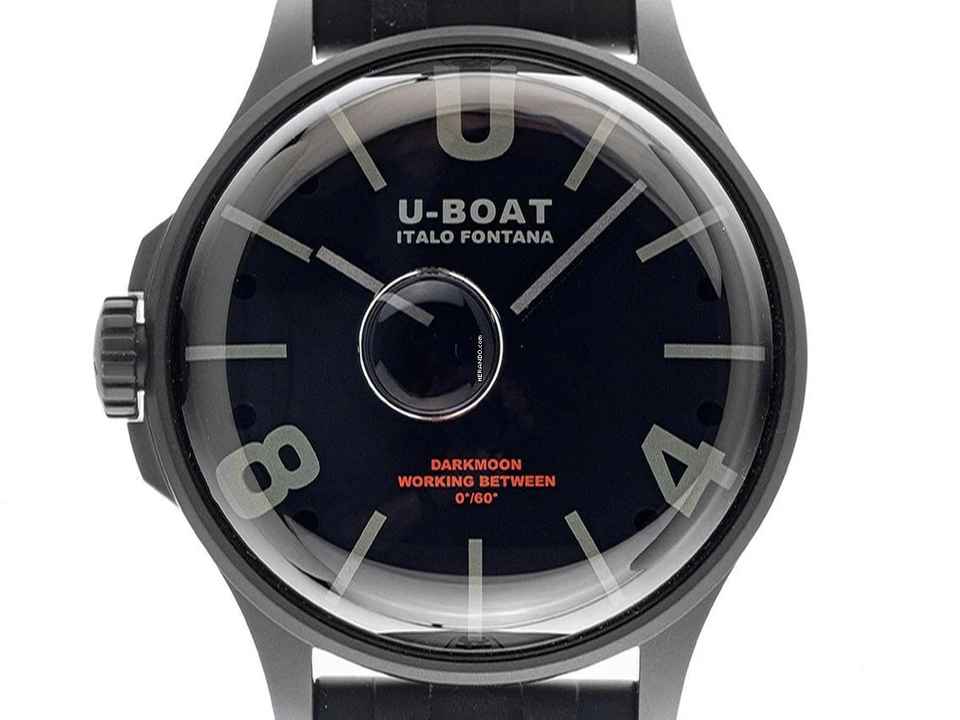  U-Boat Darkmoon BK schwarz PVD Ref.9545 Full Set Neu 