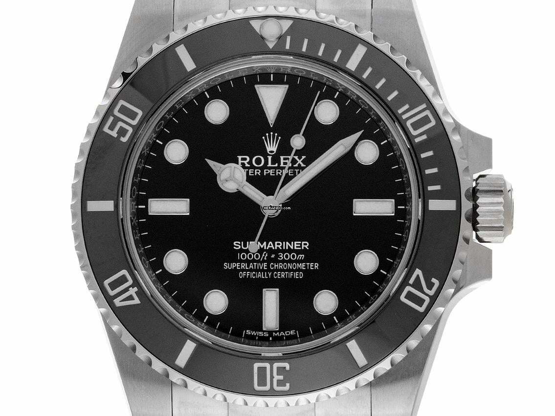 Rolex Submariner (No Date) Ref.114060 2020 LC 100 Full Set Ungetragen Vintage