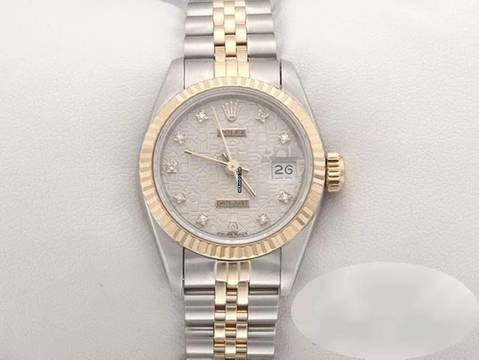 Rolex Lady-Datejust Edelstahl Gelbgold 750 Diamanten Automatik Gold Stahl Damen 