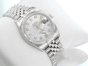 Thumbnail von Rolex Datejust 36 36mm 116234 2012 Stahl Weissgold 750 Diamanten Perlmutt Automatik Stainless Steel 18kt White Gold Jubilé-band Chronometer Oyster