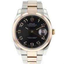Thumbnail von Rolex Datejust 36 Everose/Steel Black Concentric Dial