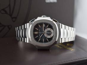 Thumbnail von Patek Philippe Nautilus 5980/1a Blue Dial - Punzone Di Ginevra Like New - Full Set 2008 Ita