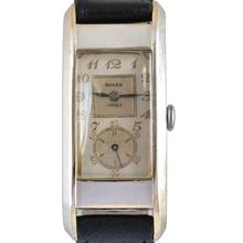 Thumbnail von Rolex Prince Observatory Art Decò style Breguet indexes 10K Gold filled