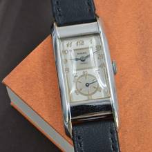 Thumbnail von Rolex Prince Observatory Art Decò style Breguet indexes 10K Gold filled