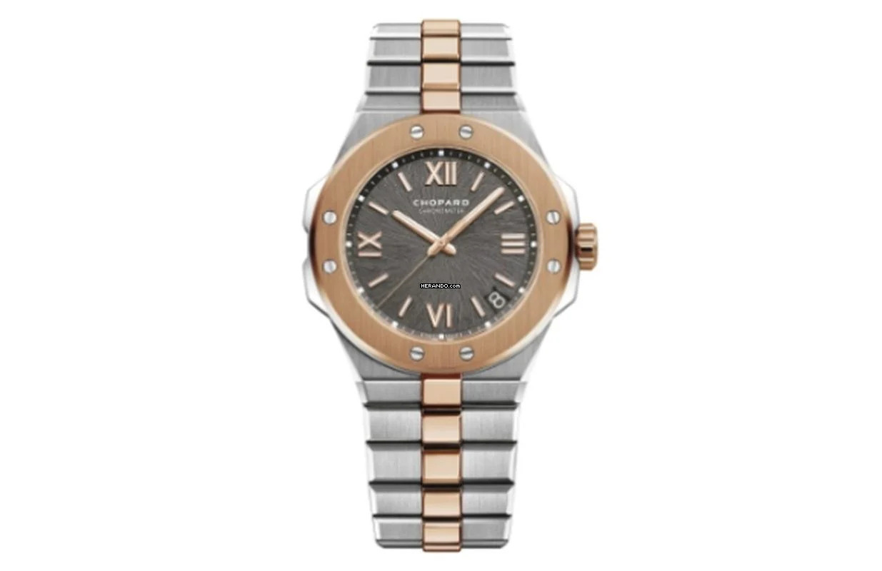 Thumbnail von Chopard Alpine Eagle Large Steel / Gold - With Box And Papers - 298600-6001 2020