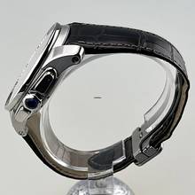 Thumbnail von Cartier Calibre de Cartier Chronograph W7100046 Stahlgehäuse Lederband mit Faltschließe Full Set