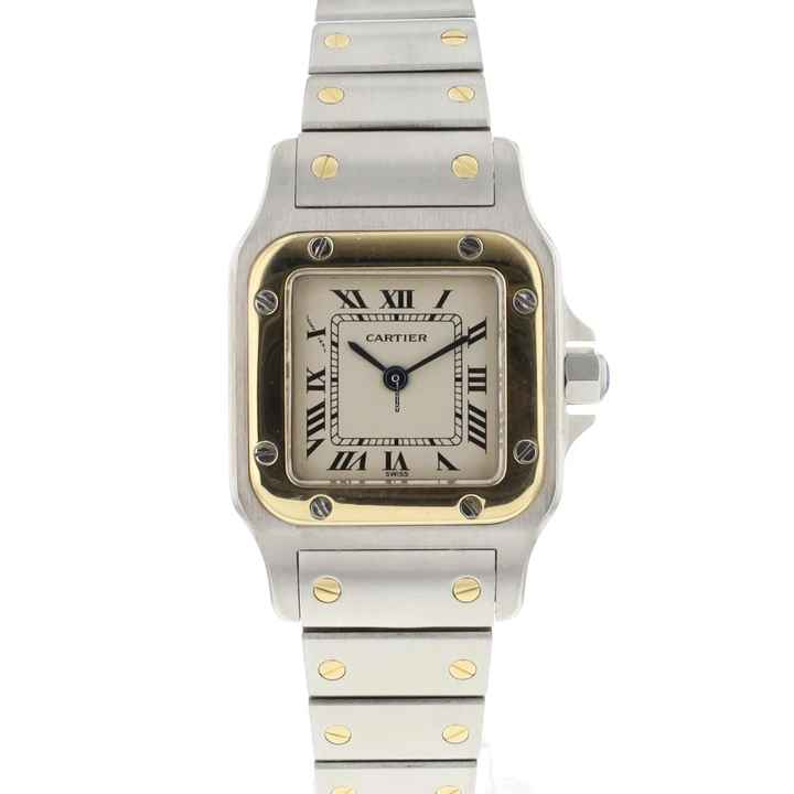  Cartier Santos Galbée PM Steel Gold 