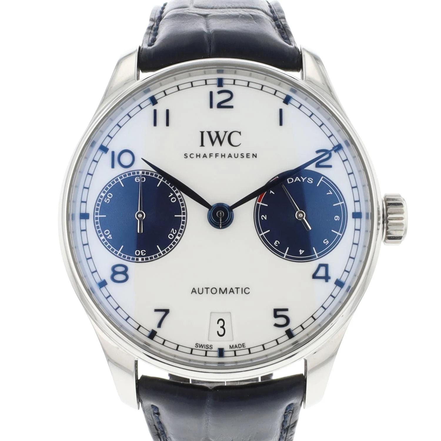  IWC Portugieser Automatik 7-Days Steel White Dial 99.9% New 