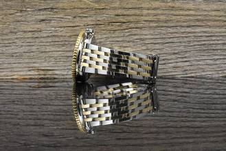 Thumbnail von Breitling Old Navitimer D13022 Blue Dial Stahl Gold very Nice Vintage B&P 1995