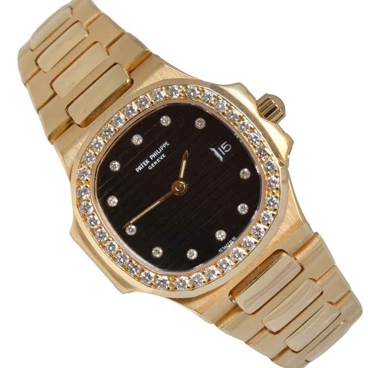  Patek Philippe Nautilus 4700/3 Lady 27MM Factory diamonds dial and bezel gold 18KT TOP Condition 