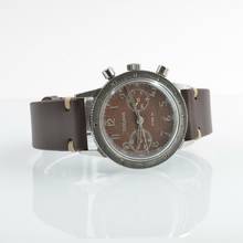 Thumbnail von Dodane Type 21 chronograph Flyback French Armée de l'Air brown dial 1969
