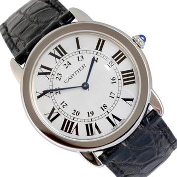  Cartier Ronde Solo de Cartier 36MM silver dial Quartz 2011 Full Set 