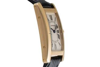 Thumbnail von Cartier Tank Américaine 18K (0,750) Gelbgold Damenuhr Gold Ref. W26015K2 1710