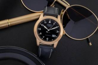 Thumbnail von Glashütte Original Senator Navigator Panoramadatum 18k Gold Automatik Herrenuhr Ref. 39-42-07-11-04