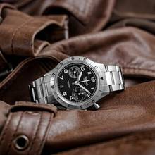 Thumbnail von Hanhart Red Lion Mk II 39 mm Herrenarmbanduhr Handaufzug aus Stahl H704L.210-6428