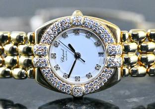 Thumbnail von Chopard Gstaad 5229 - 32/5120/11 | Diamond bezel | orig. gold bracelet