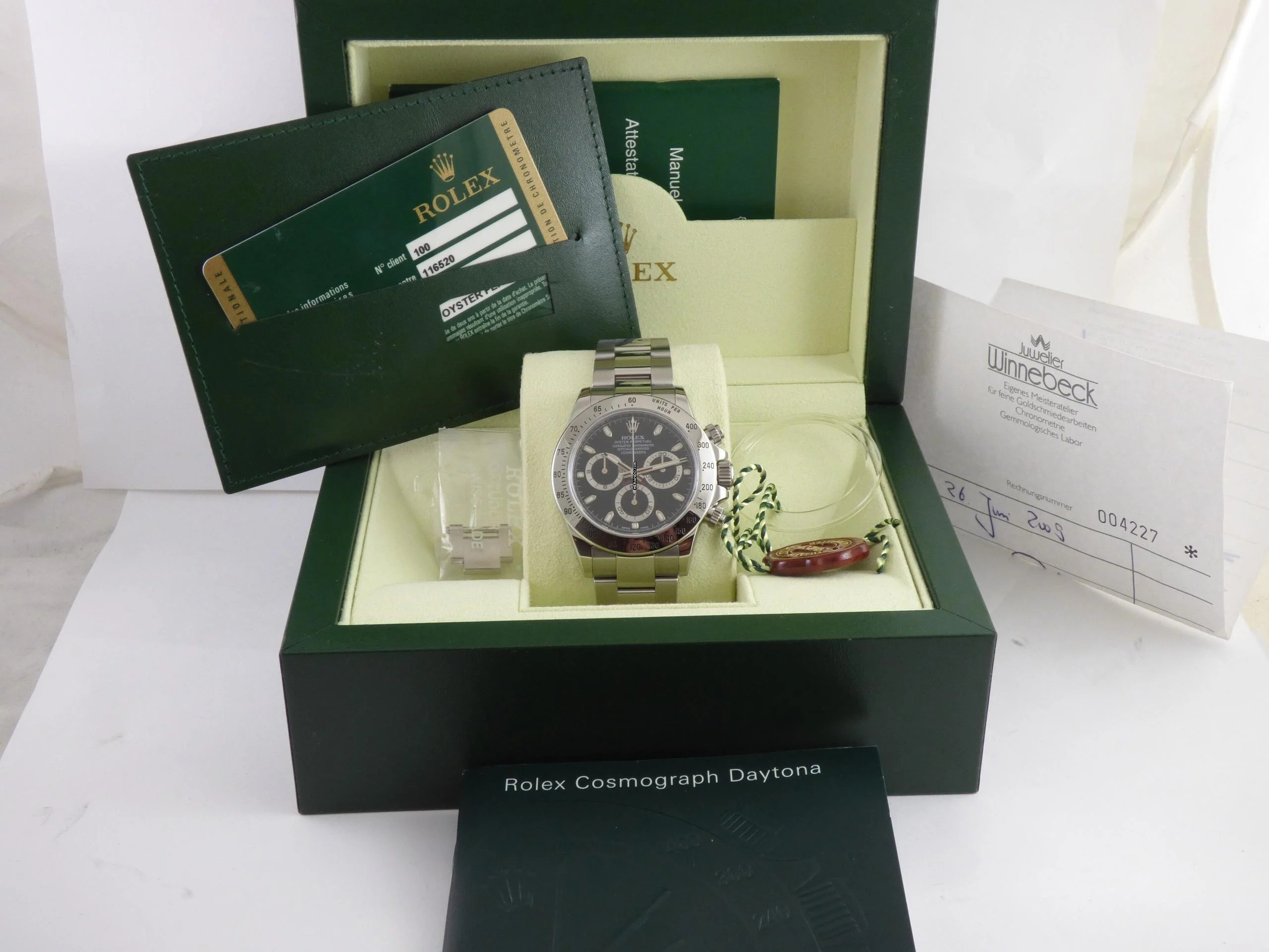 Thumbnail von Rolex Daytona 116520 LC = 100 / Complete Set