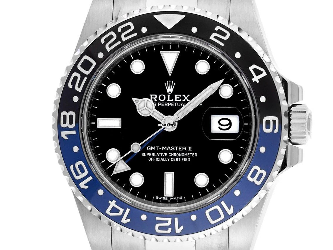  Rolex GMT-Master II Batman Ref.116710BLNR 2016 Full Set wie Neu Vintage 