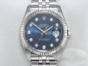Thumbnail von Rolex Datejust 36 36mm 116234 2018 Stahl Weissgold 750 Diamanten Automatik Stainless Steel 18kt White Gold Jubilé-band Chronometer Blue Dial
