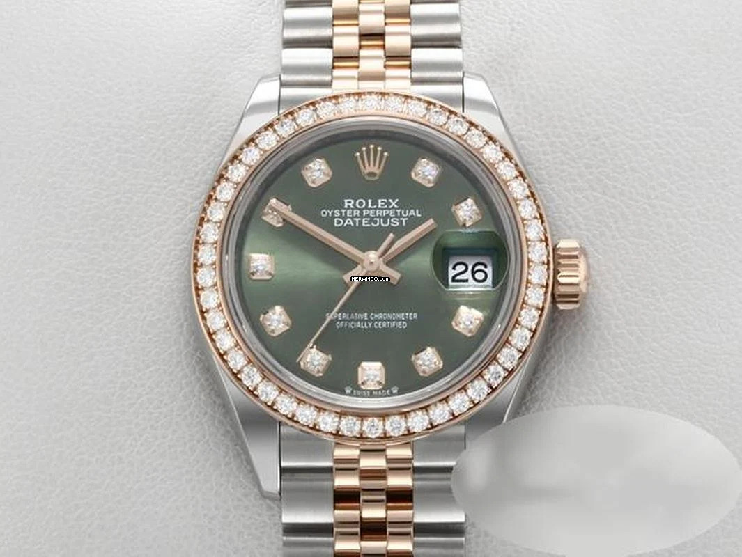 Rolex Lady-Datejust 28 279381 Rbr Stahl Rosegold 750 Diamanten Automatik