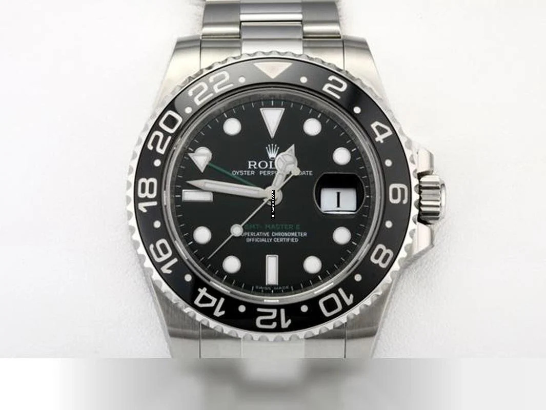  Rolex GMT-Master II 116710ln 2008 Edelstahl Automatik Stahl Stainless Steel Oyster-band Chronometer Black Dial 