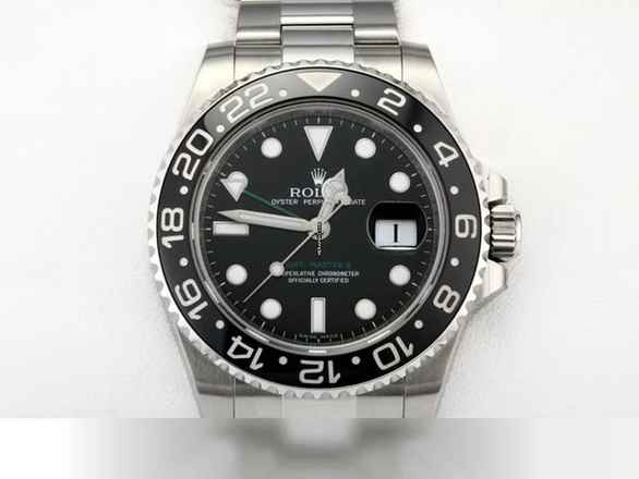  Rolex GMT-Master II 116710ln 2008 Edelstahl Automatik Stahl Stainless Steel Oyster-band Chronometer Black Dial 