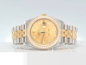 Thumbnail von Rolex Datejust 36 36mm 116243 2012 Lc100 Stahl Gelbgold 750 Diamanten Automatik
