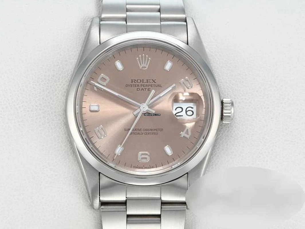 Rolex Lady-Datejust Date Edelstahl 34mm Edelstahl 15200 2001 Damen Datejust Datum Stahl Stainless Steel Oyster-band Chronometer
