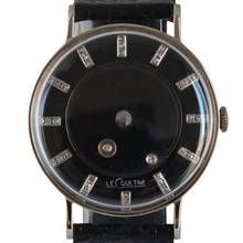 Thumbnail von Jaeger-LeCoultre Mysterious by Vacheron Constantin Factory baguette diamonds black dial white gold 14KT