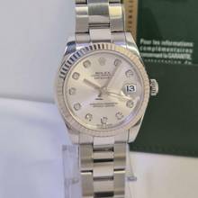 Thumbnail von Rolex Datejust 31 31mm Ouro Branco & Aço & Diamantes Automático Completo