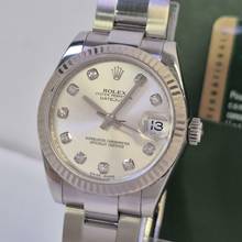 Thumbnail von Rolex Datejust 31 31mm Ouro Branco & Aço & Diamantes Automático Completo