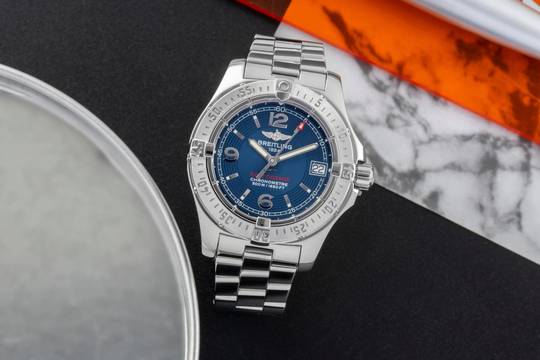  Breitling Colt Oceane 33 Chronometer Edelstahl Damenuhr Ref. A77380 